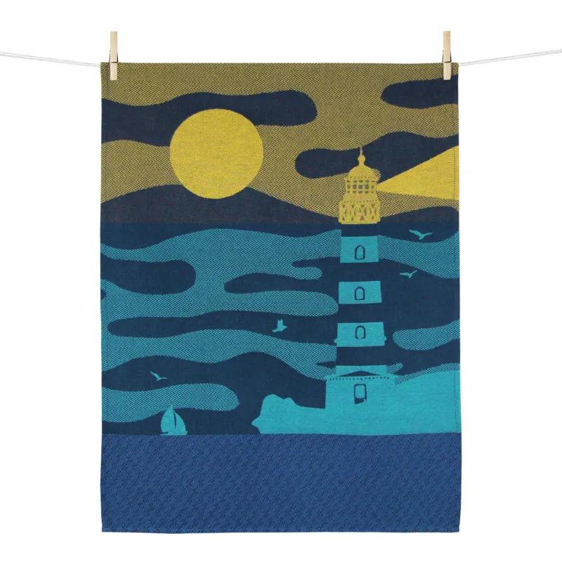 Torchon « Le Phare » Tissage Moutet