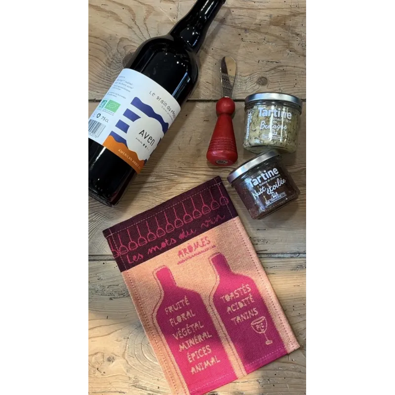 Para Tapas Mots du vin (à l'unité) - Tissage Moutet
