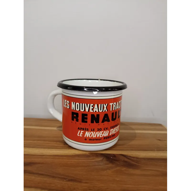 Mug émaillé tracteur renault - Email Replica