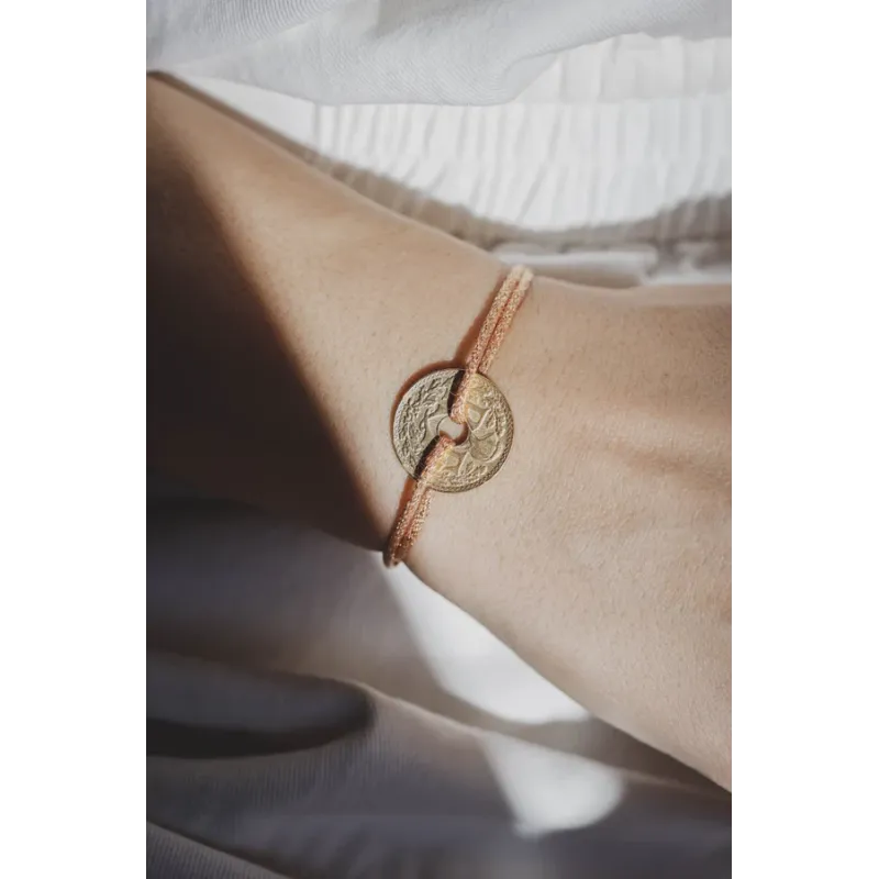 Bracelet Le louvre irisé Doré - Le Sou Français