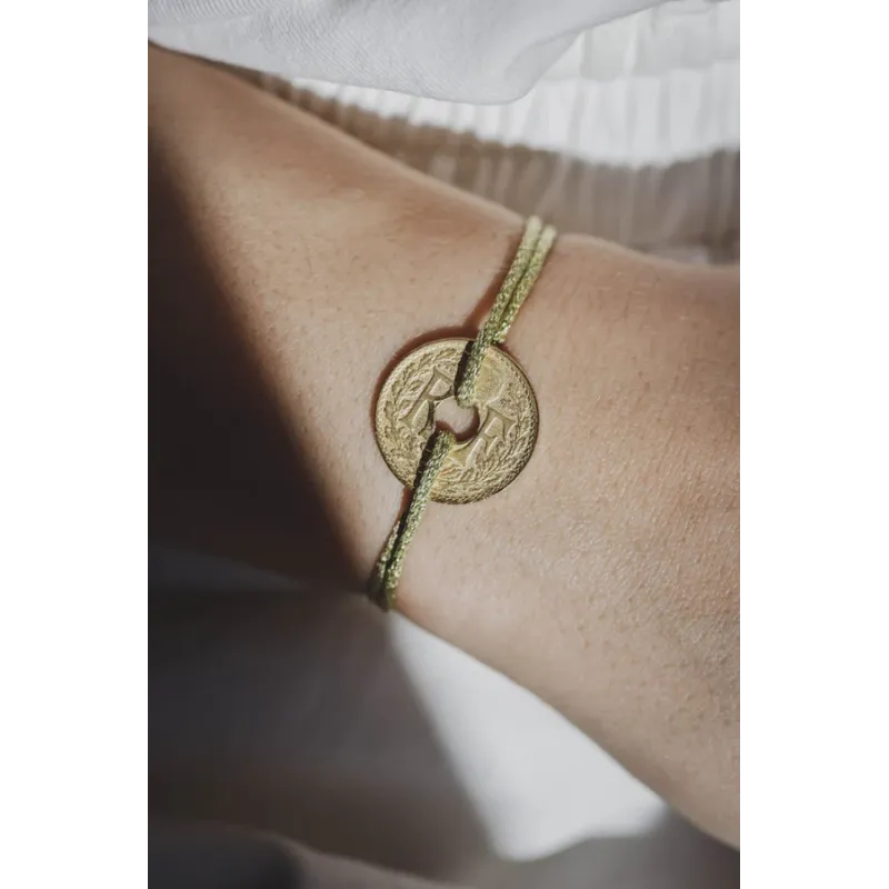 Bracelet Le louvre irisé Vert - Le Sou Français