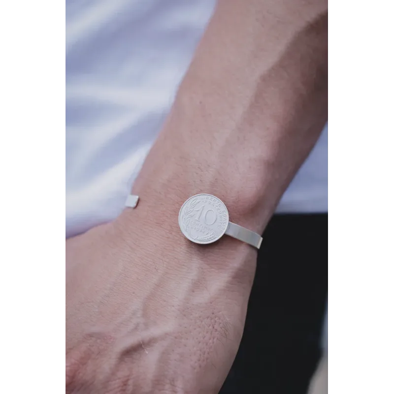 Jonc Bordelais 10cts Argent - Le Sou Français