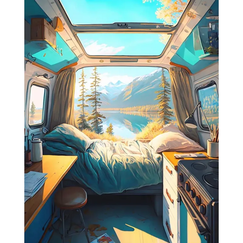 Van life Puzzle - Piece & Love