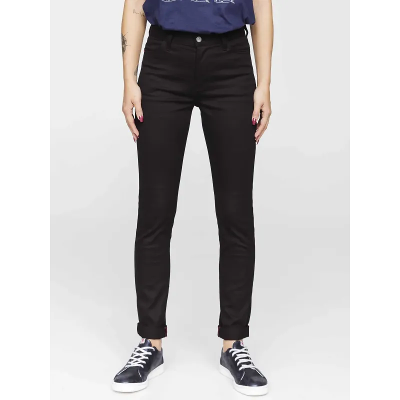 204H fuselé noir femme taille haute - 1083