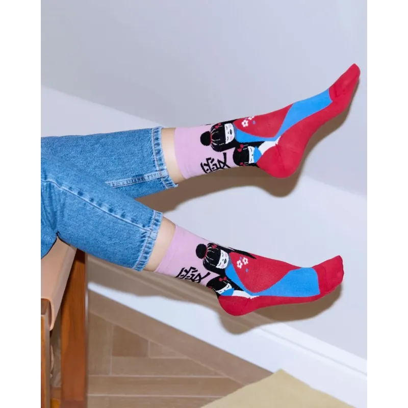 Chaussettes Geishas - Bleu Forêt