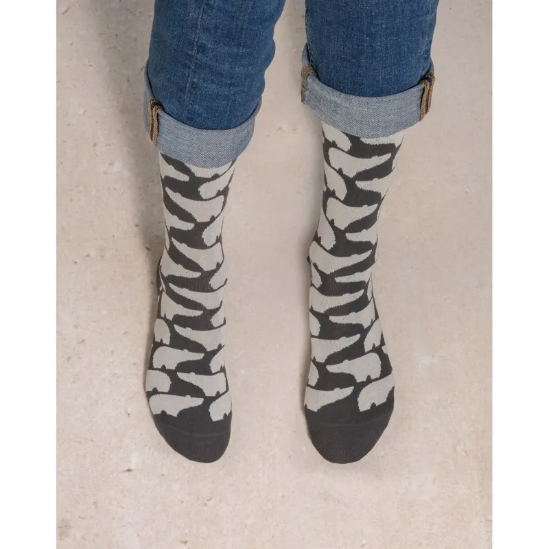 Chaussettes Ours - Bleu Forêt