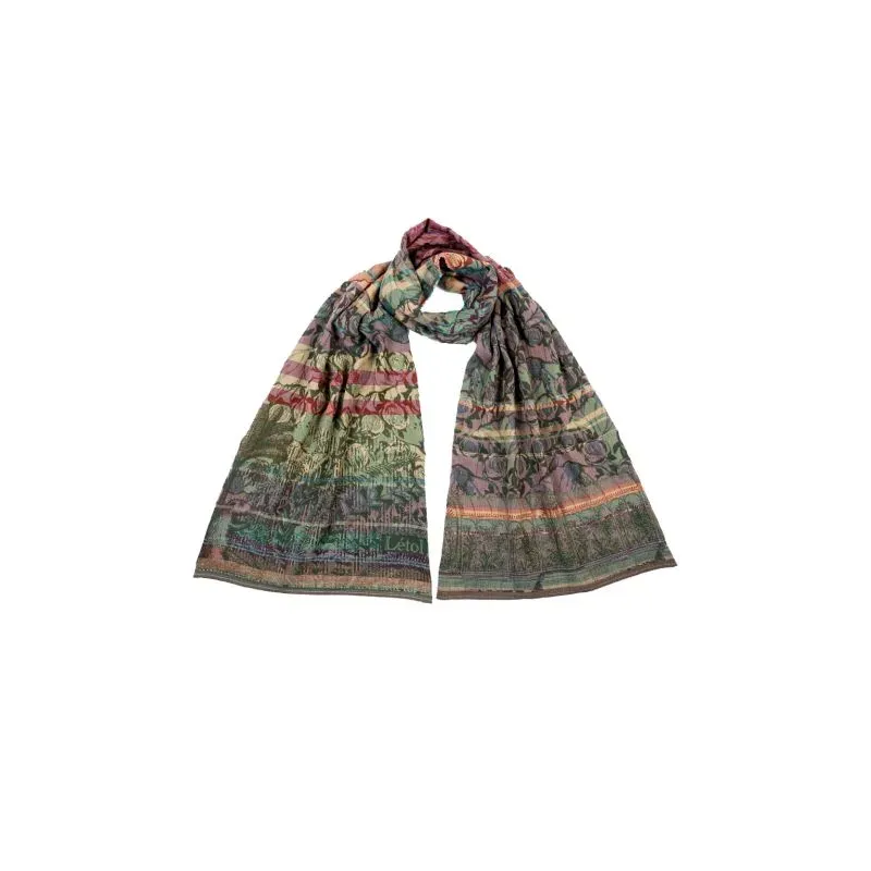 Foulard Serena Emeraude mauve - Létol