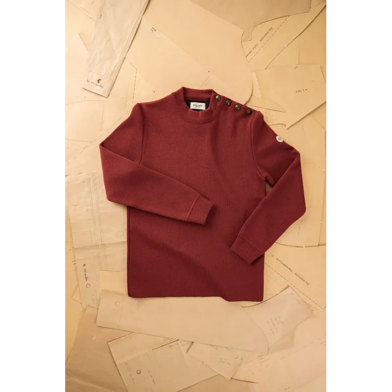 Pull Adrian 2 -  Rouge eteint - Royal Mer