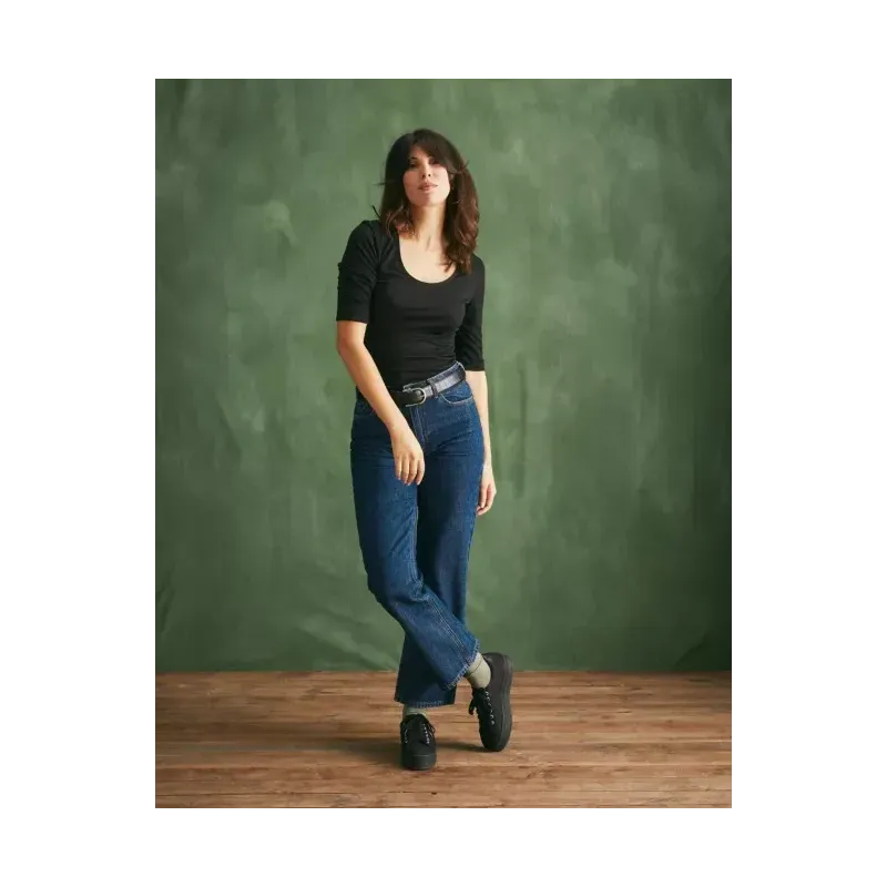 Tee shirt mérinos Ellen noir - lemahieu