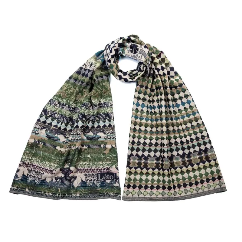 Foulard Felicien nuit de jade - Létol