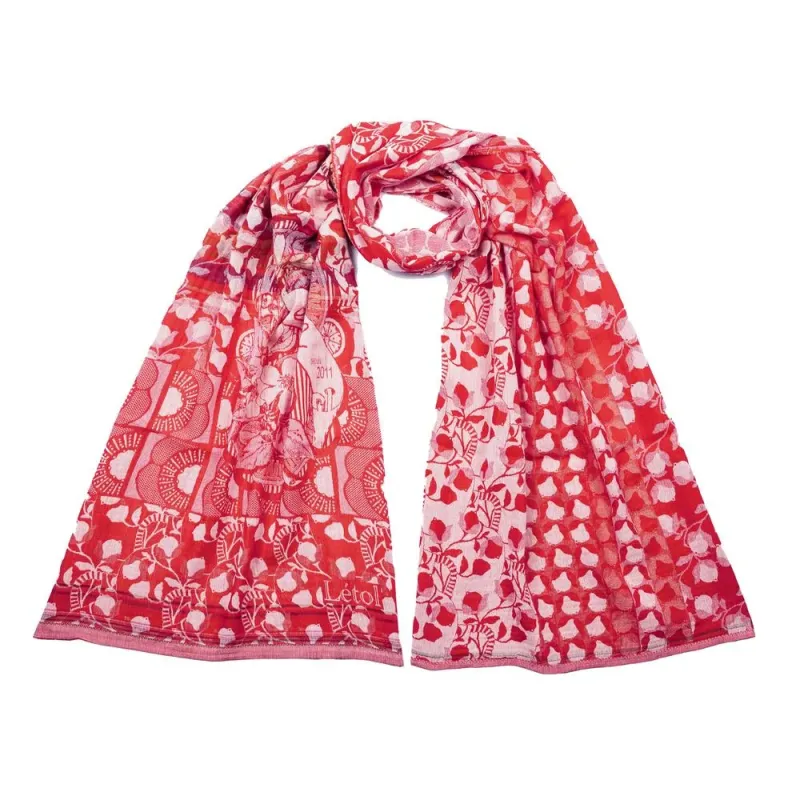 Foulard Lino Cerise - Létol