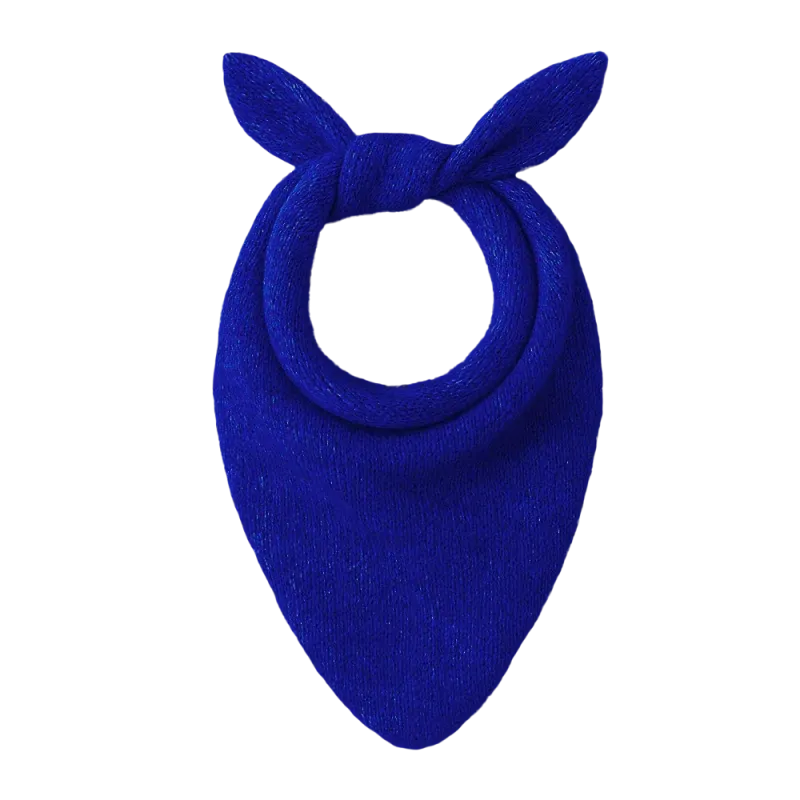 Brigitte Bandana merinos et cachemire bleu électrique - Cezembre
