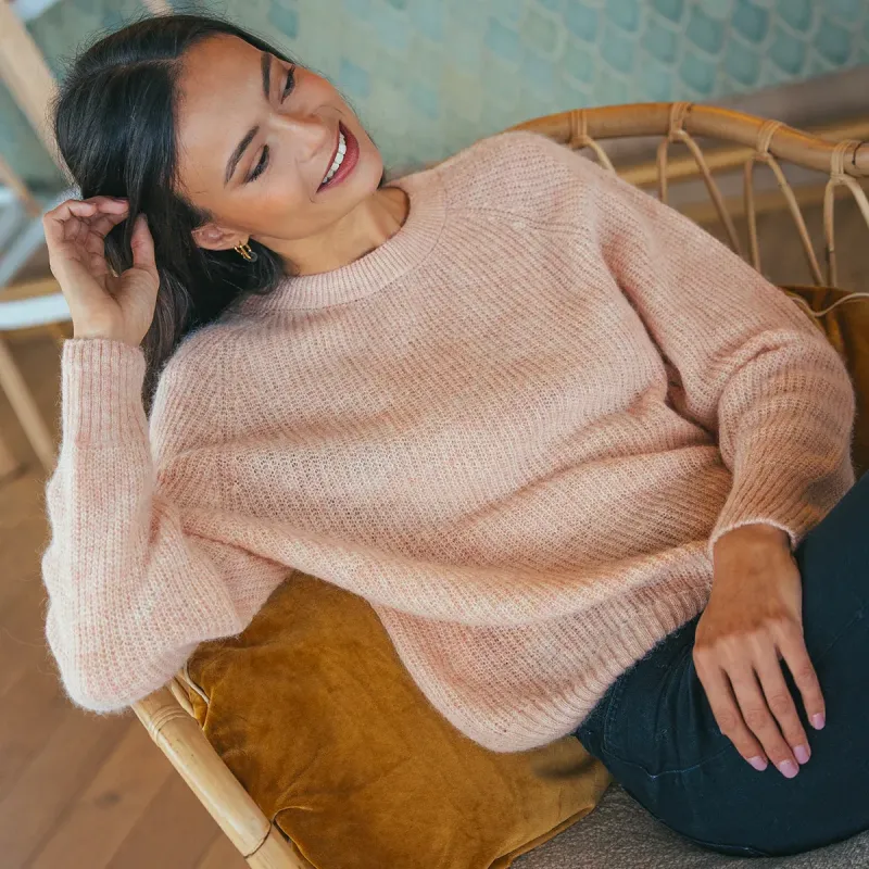 Pull en Alpaga Ambre pêche - Cezembre