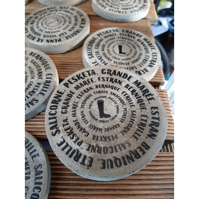 Lot 4 sous verres pêche - Green Hygge