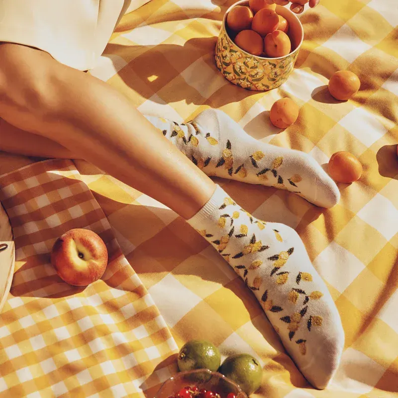 Chaussettes Les citrons - Maison Broussaud