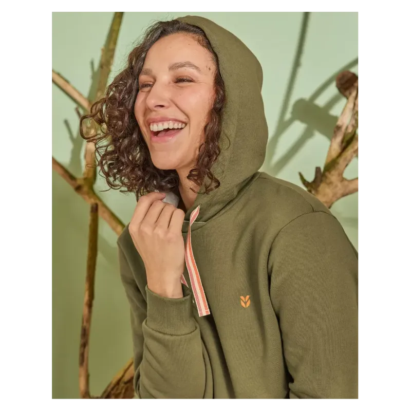 Esther Sweat à capuche kaki - Lemahieu