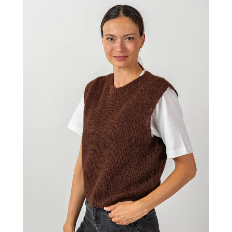 Romy sans manche Moka - Cezembre