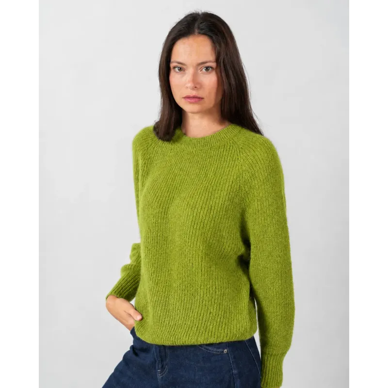 Pull Alpaga Ambre pistache - Cezembre