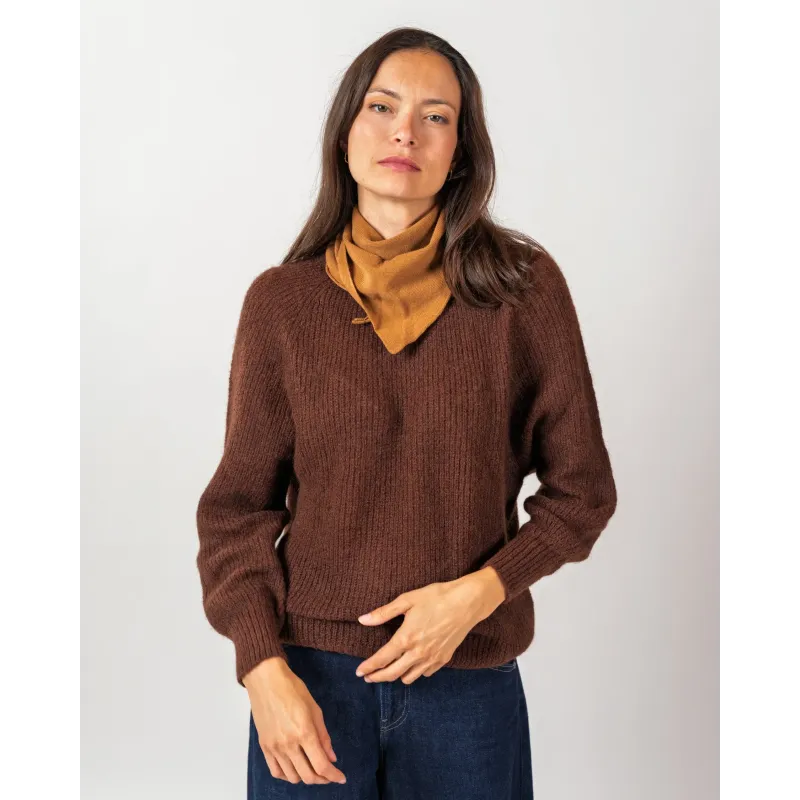 Pull Alpaga Ambre moka - Cezembre