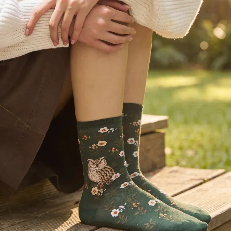 Le Hibou épicéa Chaussettes - Maison Broussaud