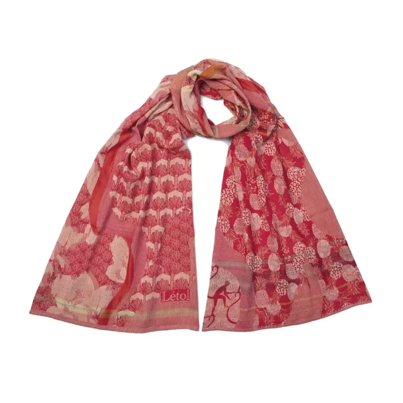 Foulard Gabin groseille - Létol