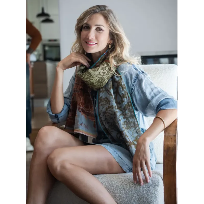 Foulard Bridget avocat ciel - Létol