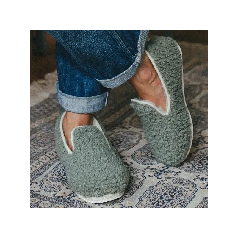 Charentaises Bouclettes Sauge - Rivalin