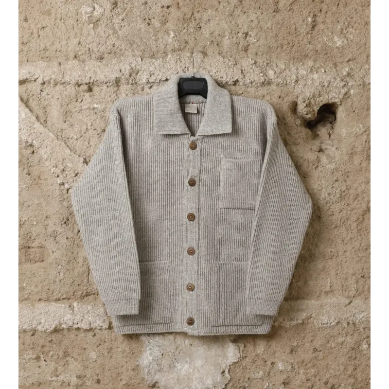 Veste Finnois beige kasha - Laines du Forez