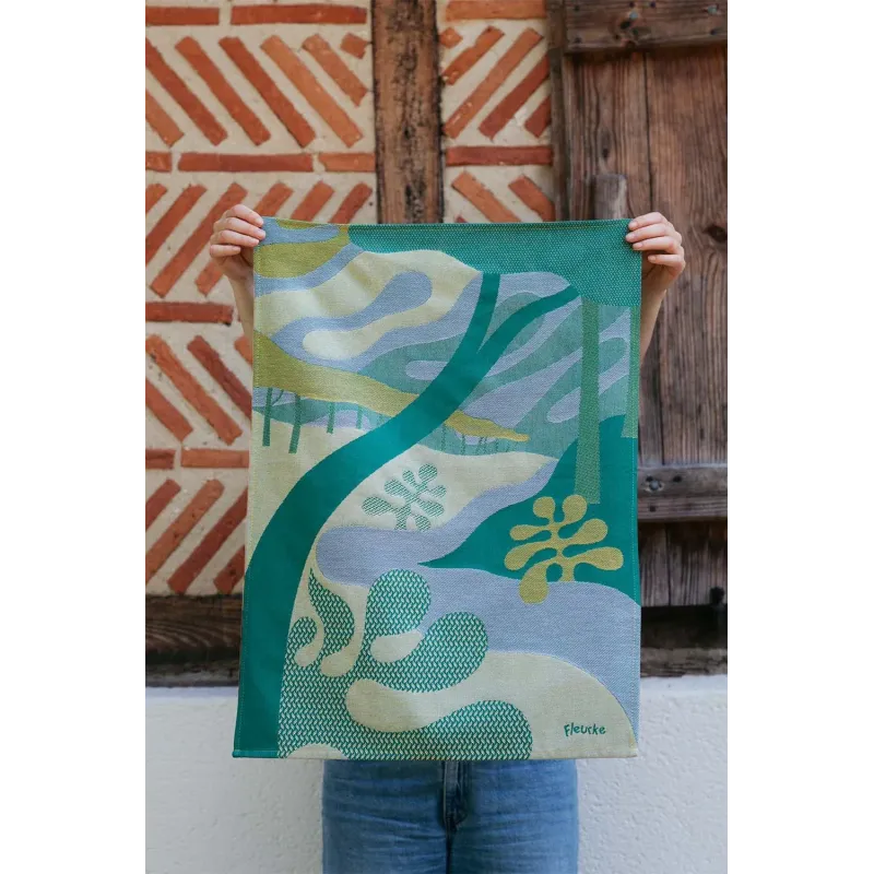 Torchon Jacquard Pinède - Tissage Moutet