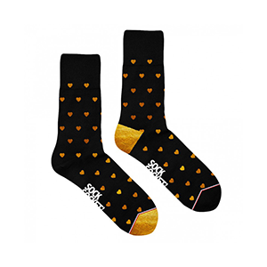 Les Laura coeurs dorés – Chaussettes Sock Socket
