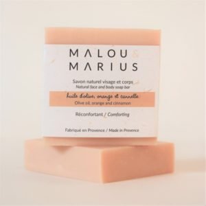 Savon huile d'olive, orange et cannelle - Malou & Marius